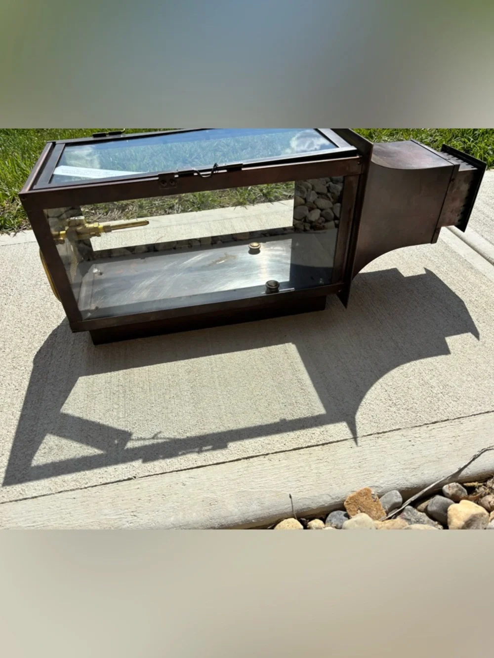 Fourteenth Colony Lighting Outdoor Gas Wall Lantern with Clear Glass